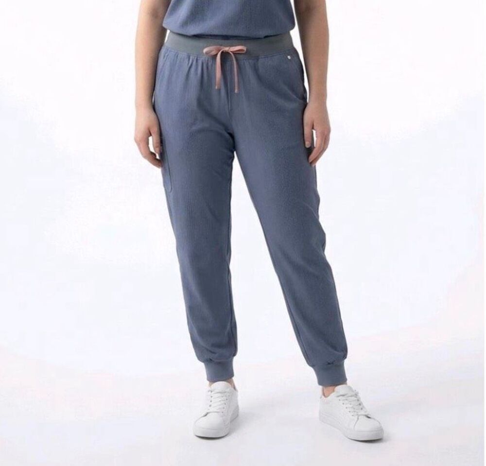 Figs NEW size 4XLP Zamora jogger scrub pants Heather Denim